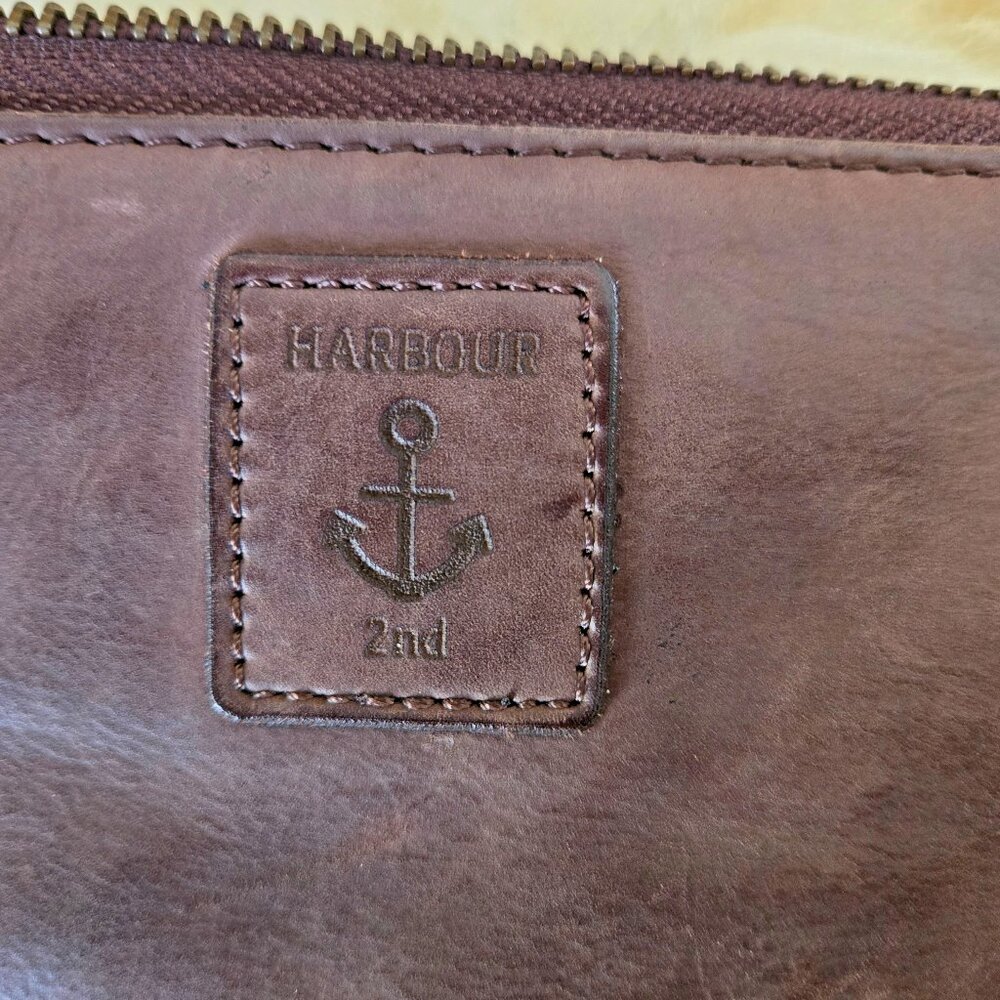 Harbour 2nd Soft Leather Zip-Around Wallet Distressed Studded Embellished, NICE! - Picture 4 of 16